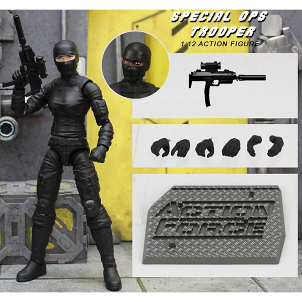 Valaverse Action Force Special Ops Trooper 1/12 Scale Figure Aoiheyaus