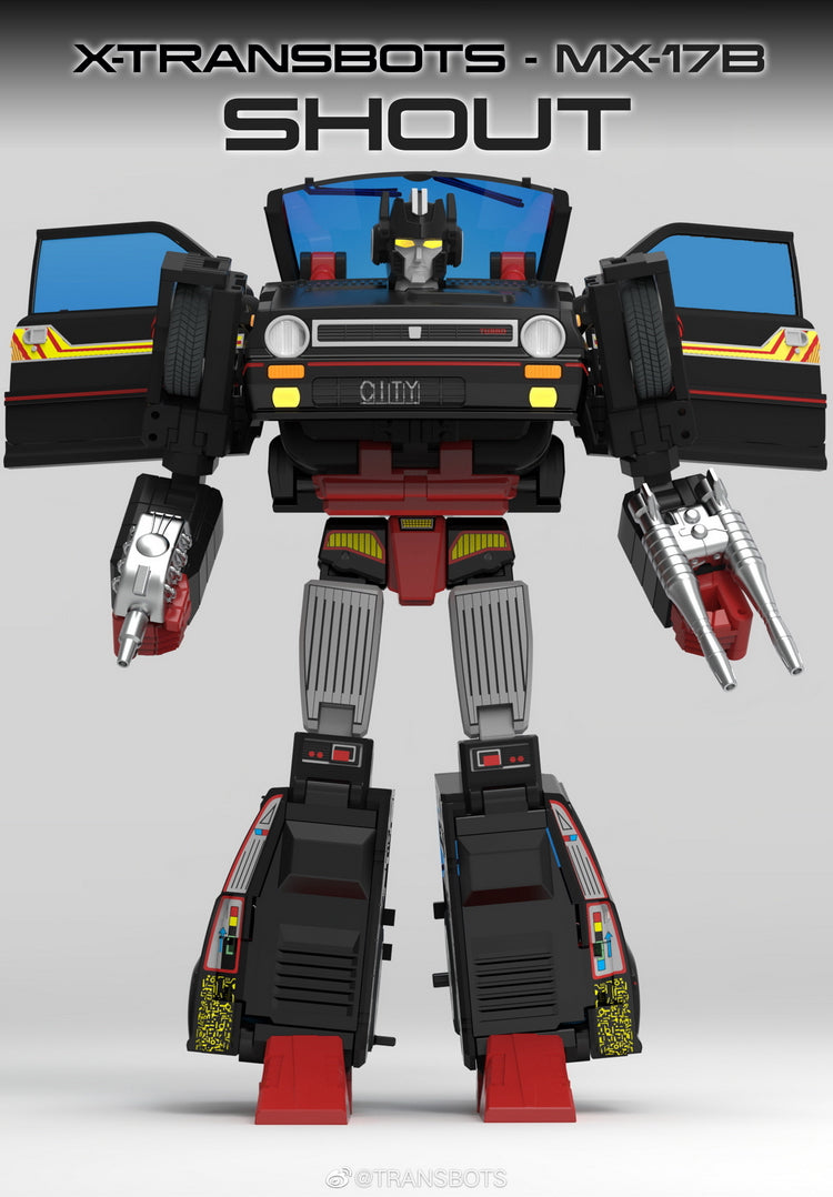 X-Transbots MX-17B Shout Skids Black Diamond Version