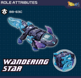 52TOYS BEASTBOX BB-63C Wandering Star Deformation Toys Action Figure, Converting Toys in Mecha and Cube, Perfect Birthday Party Gift for Teens and Adults, Based on Hexagonal Arowana