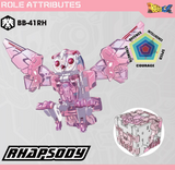 52TOYS Beastbox BB-41RH Rhapsody, Owl Transforming Toy Action Figure Mecha Cube for Collectors Kids