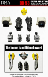 DNA Design DK-53 Upgrade Kits for SS-100 Bumblebee & SS-105 Mirage & SS-108 Wheeljack