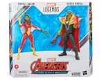 Hasbro Marvel Legends Series Queen of Scrals and Super Scral, Avengers 60th Anniversary Action Figure, 9 Accessories Included F7085 Authentic