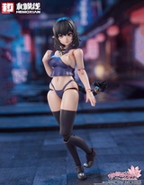 Wakami-Line Medota no Reverberation Kyonshi Kuren 1/10 Scale, Approx. 7.3 inches (185 mm), ABS/PS/Cloth Assembly Type Plastic Kit