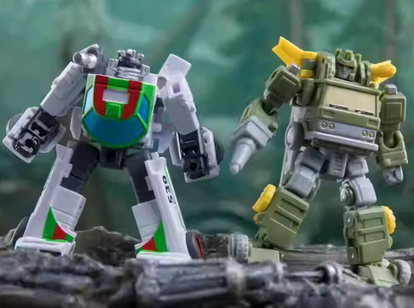 Dr.Wu & Mechanic Studio DW-E30 Iron Jack Wheeljack & DW-E24M FireFighters Inferno Shattered Glass Version Set of 2