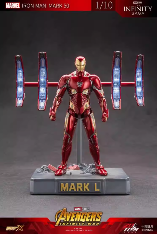 ZDTOYS 1/10 The Avengers 3 Iron Man MK50 1909-50