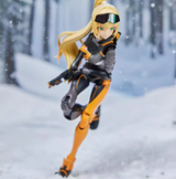 Jiujie Mowan Ski Sports Extreme Girl Ling Shuang Alloy Machine Girl 1/12 Action Figure Toy