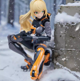 Jiujie Mowan Ski Sports Extreme Girl Ling Shuang Alloy Machine Girl 1/12 Action Figure Toy