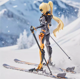 Jiujie Mowan Ski Sports Extreme Girl Ling Shuang Alloy Machine Girl 1/12 Action Figure Toy