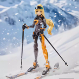 Jiujie Mowan Ski Sports Extreme Girl Ling Shuang Alloy Machine Girl 1/12 Action Figure Toy