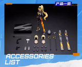 Jiujie Mowan Ski Sports Extreme Girl Ling Shuang Alloy Machine Girl 1/12 Action Figure Toy