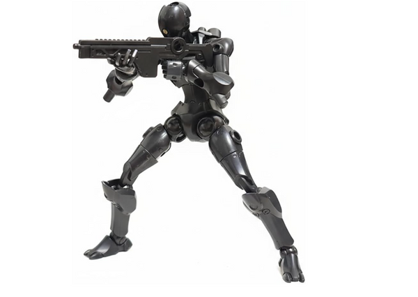 SHEIK MAINLAND 3 Min Project Series, 1/18 Scale, ABS Construction, Plastic Model Kit, Metallic Black