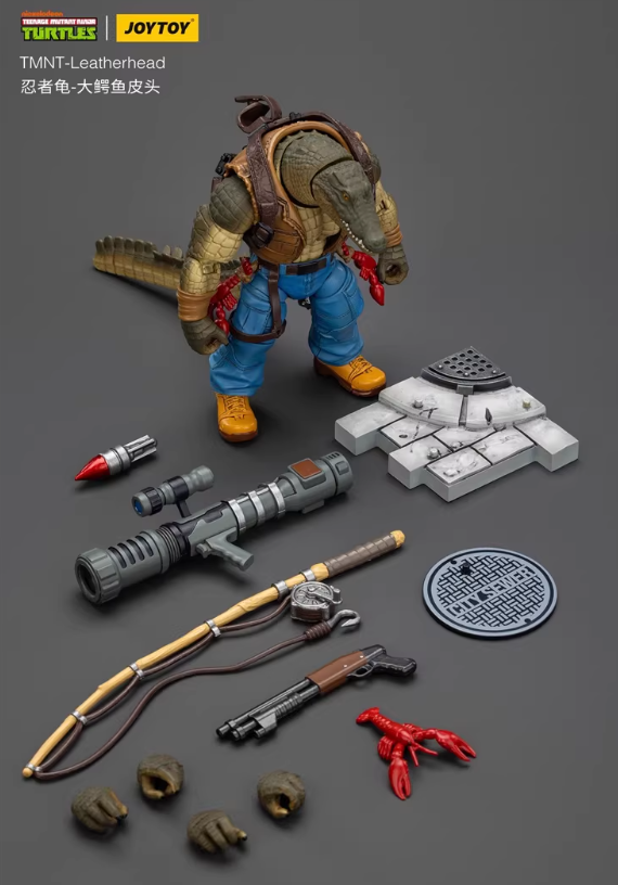 JOYTOY 1/18 Teenage Mutant Ninja Turtles Leatherhead  JT02526 Toy