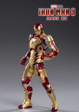 ZDTOYS Iron Man MK42 Marvel 1906-42 7 inches Armored Movable Plastic Model Luminous
