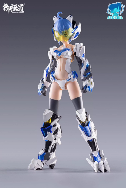 Eastern Model ATK Girl 4 Holy Beast White Tiger, 1/12 Scale, Total Height Approx. 5.5 inches (14 cm), Color Coded Plastic Model
