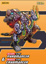 52TOYS BEASTBOX BB-46PR PYROMANCER & BB-02CR CRYOMANCER TOY