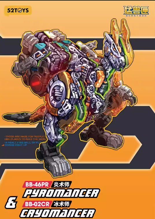 52TOYS BEASTBOX BB-46PR PYROMANCER & BB-02CR CRYOMANCER TOY