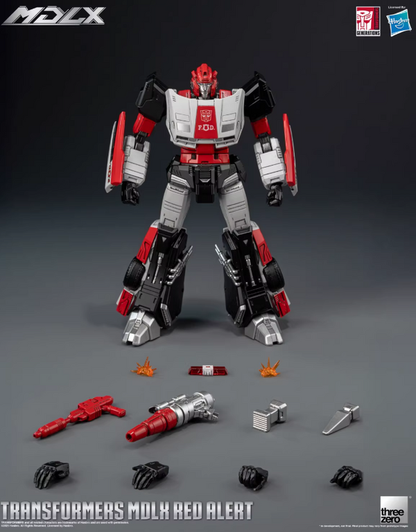 【ONLY US BUYER】Threezero 3Z08330W0 15cm Transformers MDLX Red Alert