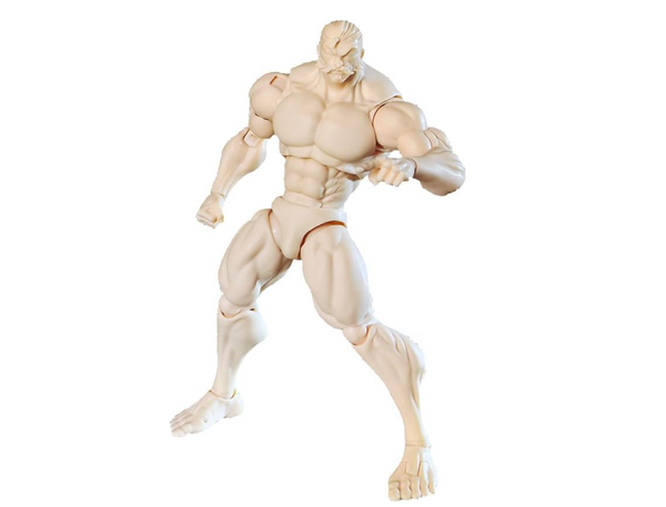 K Toys KT01A Muscular Male Body 1/12 Scale PVC & POM & ABS Action Figure Body White Skin