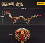 52TOYS INFINITYBOX IB-04 Chinese Dragon-Golden Dragon Deformation Toys Action Figure, Converting Toys in Mecha and Cube, Perfect Birthday Party Gift for Teens and Adults