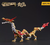 52TOYS INFINITYBOX IB-04 Chinese Dragon-Golden Dragon Deformation Toys Action Figure, Converting Toys in Mecha and Cube, Perfect Birthday Party Gift for Teens and Adults