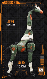 BEASTBOX BB-69 MOONSAFARI Deformation Toys Action Figure, Converting Toys in Mecha and Cube, Perfect Birthday Party Gift for Teens and Adults, Based on Giraffe.