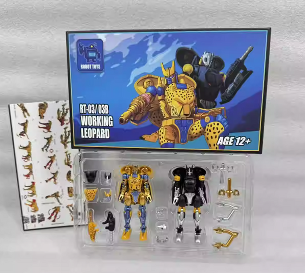 Robot Toys RT-03 Working Leopard Cheetor & Shadow Panther Set of 2