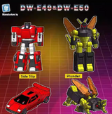 [Pre-Order] Dr.Wu DW-E49 Side Slip Sideswipe & DW-E50 Plunder Kickback Set of 2