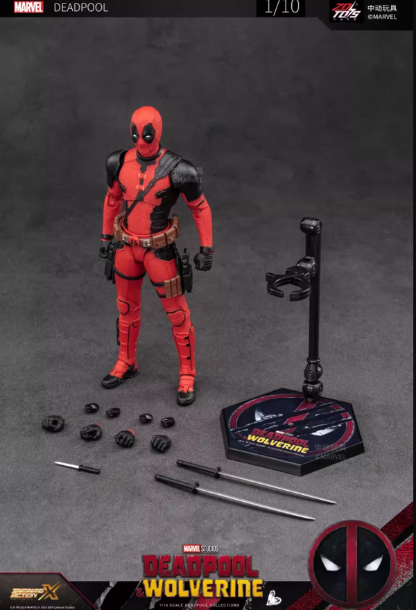 ZD TOYS MARVEL 1/10 1933-01 DEADPOOL WOLVERINE Toy