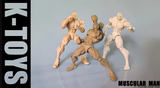 K Toys 1/12 KT01 Strong Muscular Male Body Yellow Version-KT01B