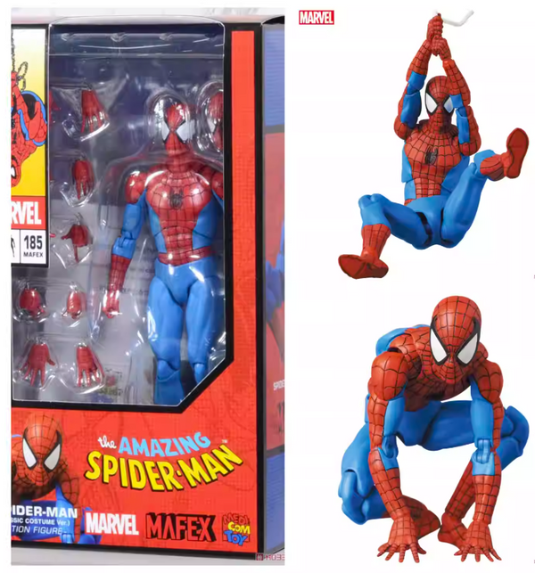 MAFEX No.185 SPIDER-MAN CLASSIC COSTUME Ver. Approx. 6.1 inches (155 mm), Non-scale, Painted Action Figure