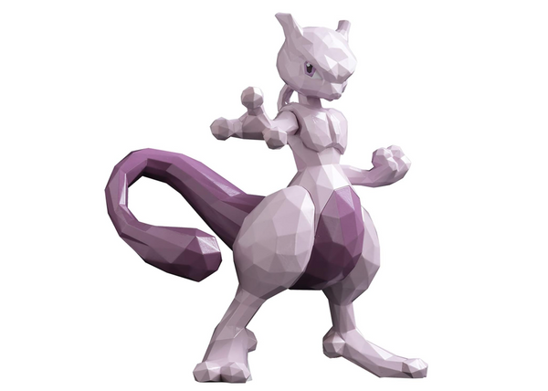 POLYGO Pokemon Mewtwo Non-Scale ABS Pre-Painted Action Figure