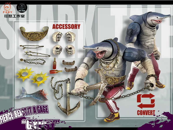 Fury Toys Abyssal Power Shark Tale Wave 1 Fierce Beast Gypsy