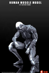 KEEPGOING 1/12 Human Muscle Model Super Movable Doll Black Color Version