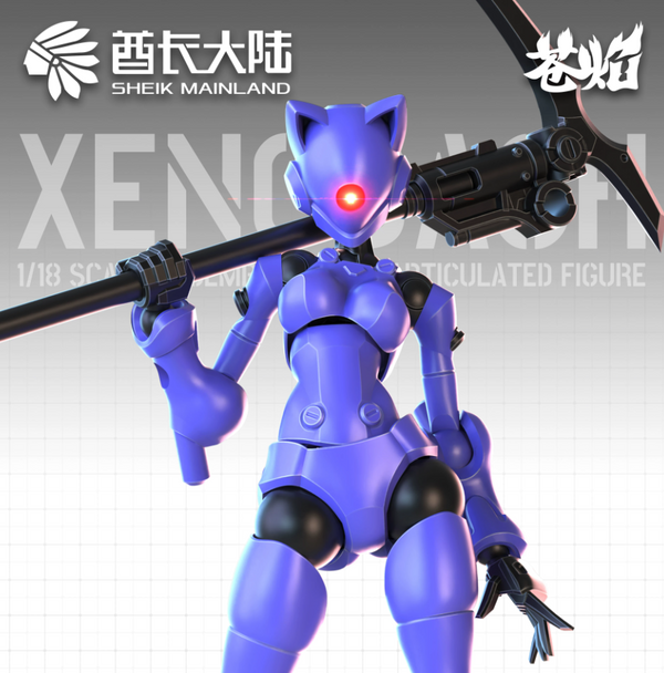 Sheik Mainland 1/18 3Min Project XenoDash Model Kits Two Per Box Purple Ver.