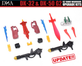 DNA Design DK32 & DK50 Upgrade Kits for G2 Dino Warrior