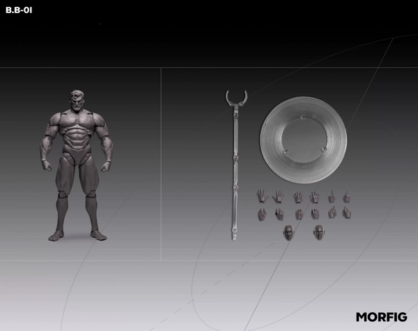 QS 1/12 MORFIG Male Body Gray Vision