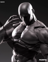 QS 1/12 MORFIG Male Body Gray Vision