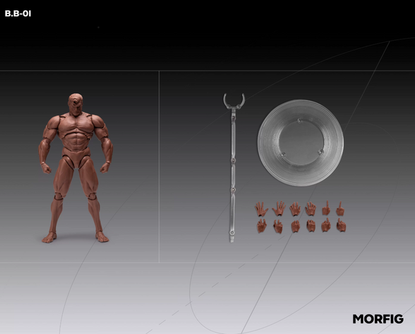QS 1/12 MORFIG Male Body Black Vision