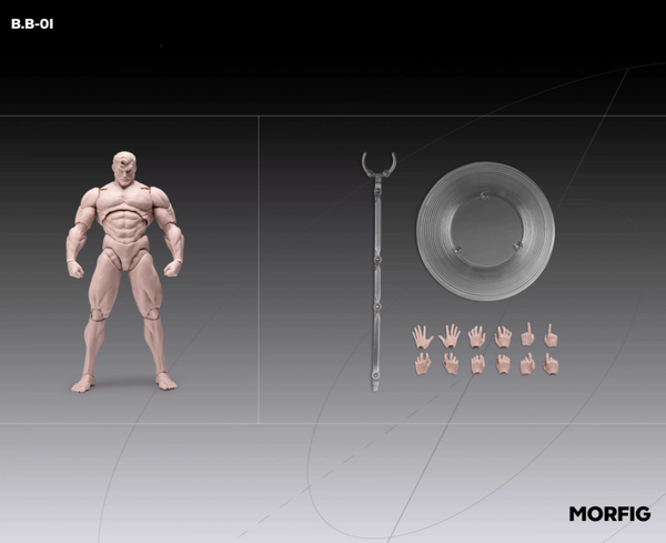 QS 1/12 MORFIG Male Body White Vision