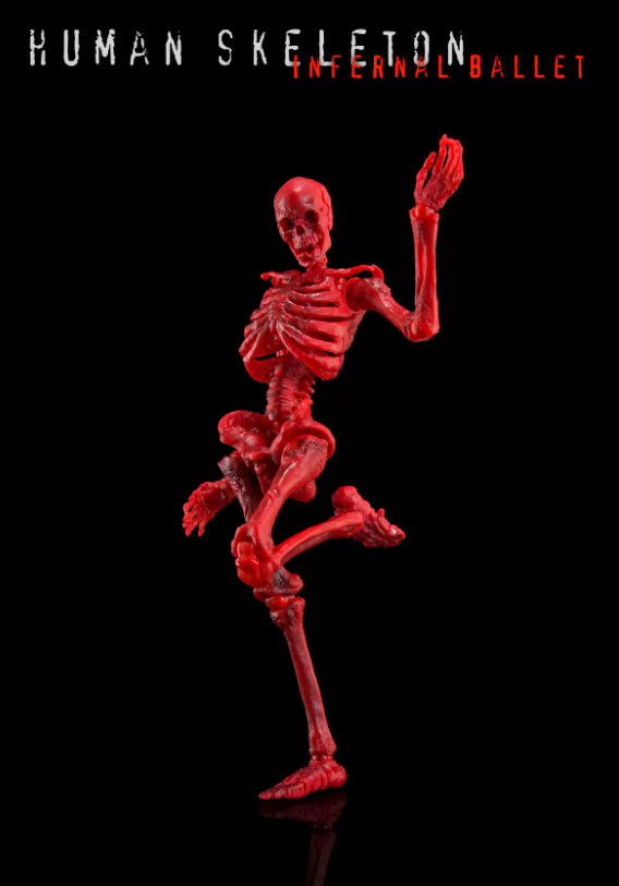 KEEPGOING 1/12 Human Skeleton Infernal Ballet-Red Vision