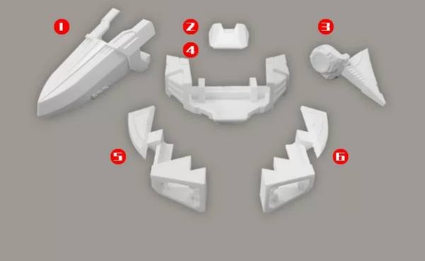 Upgrade Kit for Transformers Nacelle Cybertronian