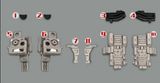 Upgrade Kit for Transformers Heritage Galaxy Force Starscream
