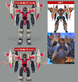 Upgrade Kit for Transformers Heritage Galaxy Force Starscream