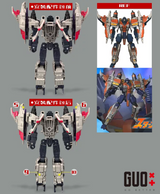 Upgrade Kit for Transformers Heritage Galaxy Force Starscream