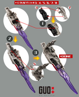 Upgrade Kit for Transformers Heritage Galaxy Force Starscream