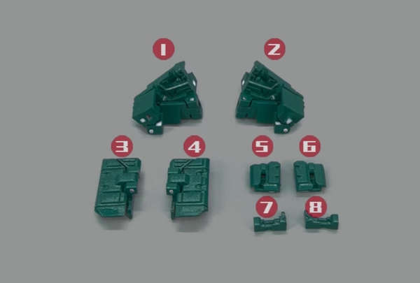 Upgrade Kit for Transformers Green Warpath