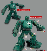 Upgrade Kit for Transformers Green Warpath
