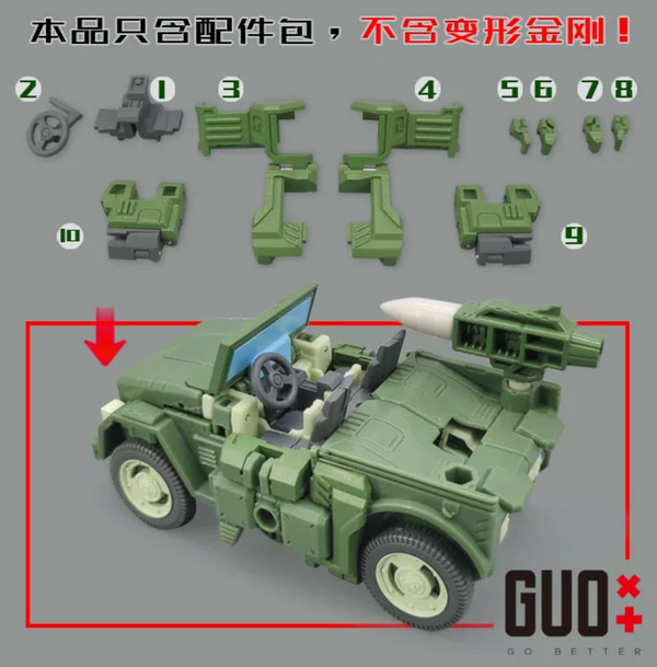 Upgrade Kit For Transformers Hound