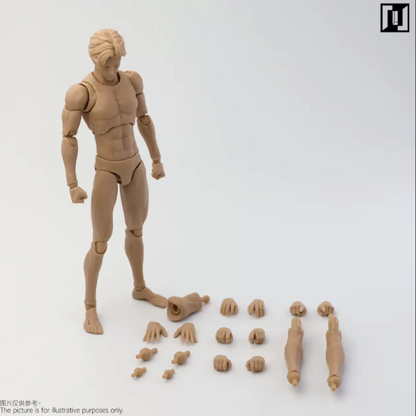 Mirrfig MF001 1/12 lean male body Yellow skin Action Figure Toy