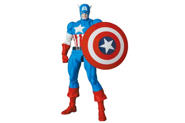 MAFEX No. 217 Captain America Comic Version, Approx. 6.3 inches (160 mm), Non-scale, Pre-painted Action Figure